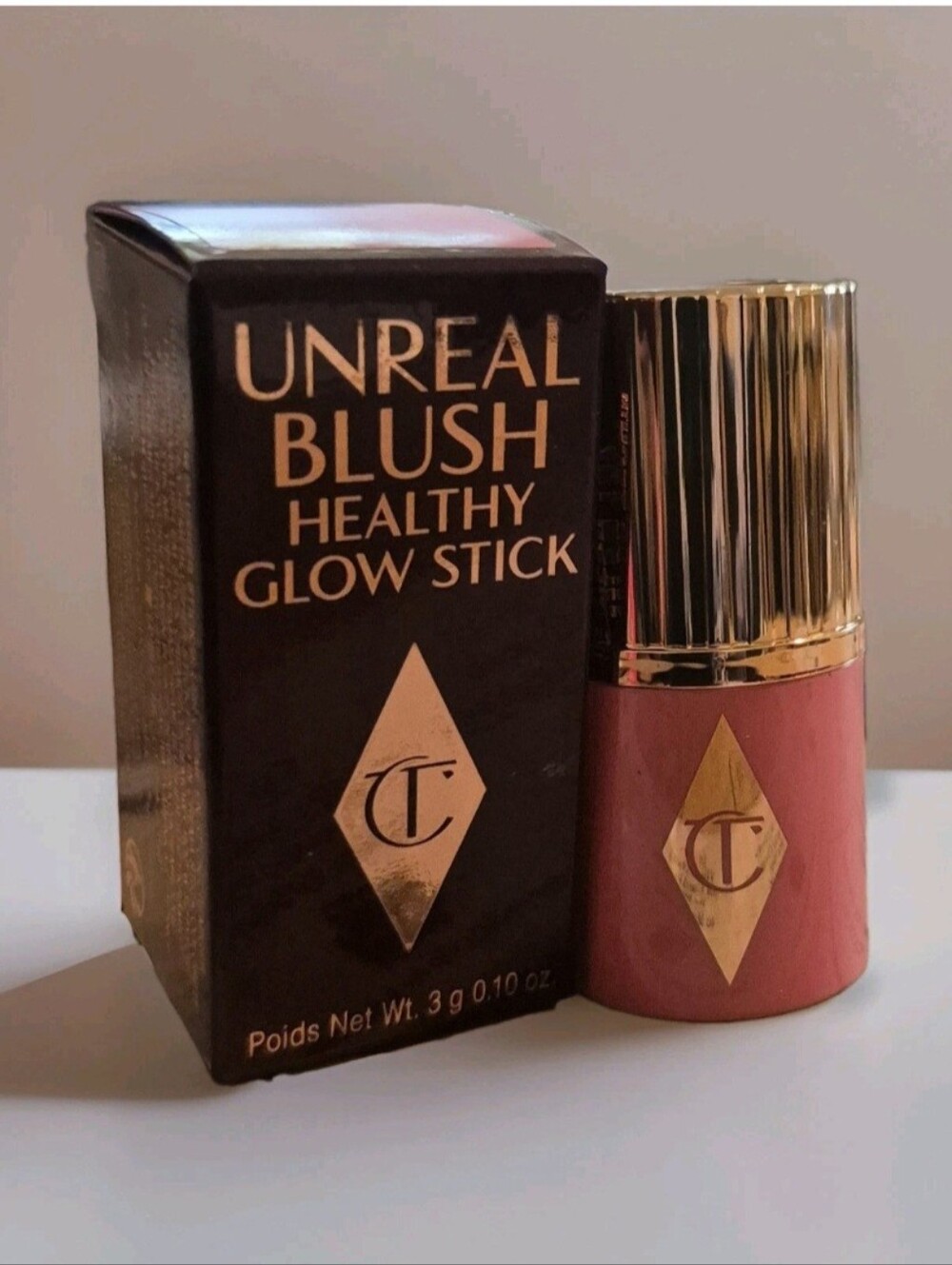Charlotte Tilbury Unreal Blush Healthy Glow Stick Rosy Glow Cream Blusher NIB